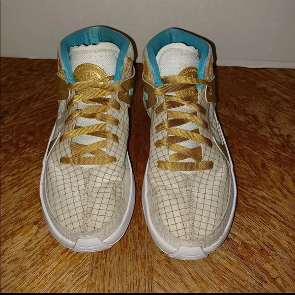 Nike KD 13 'EYBL' White Gold Shoes K Durant DA0895-102 M Size 4 W 5.5 (299 Box34 - Picture 7 of 10